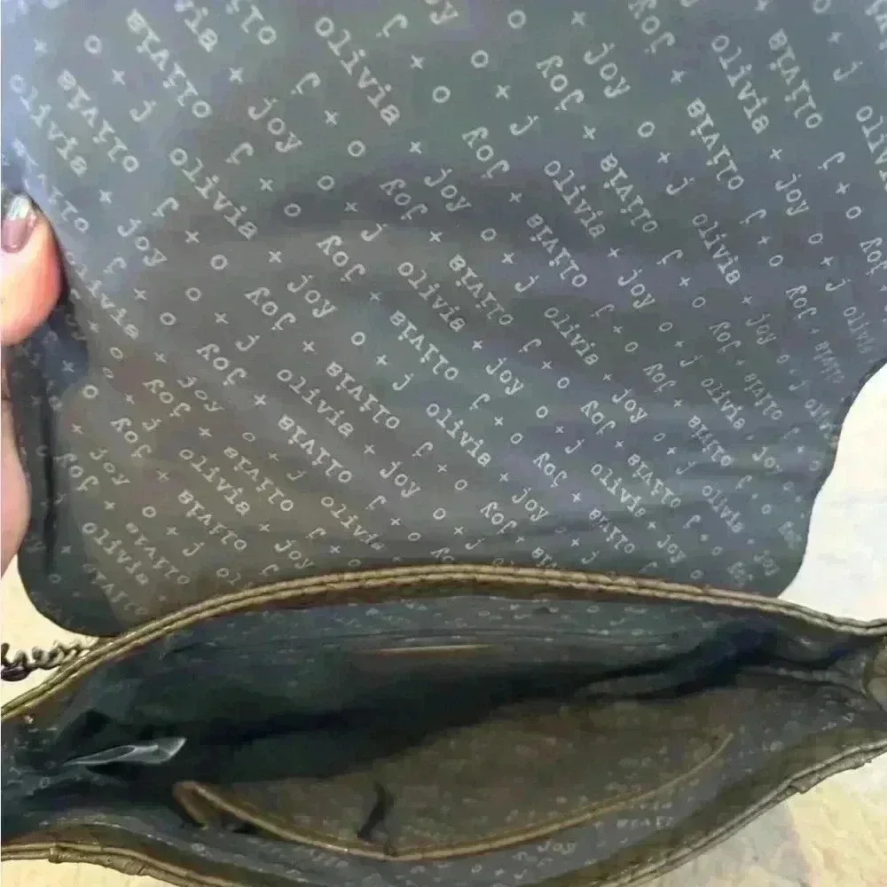 Olivia & joy crocodile pattern shoulder purse